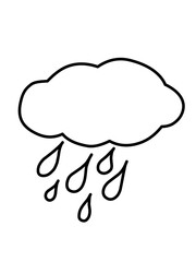 Set of line icons related to cloud computing, cloud services, server, cyber security, digital transformation. Outline icon collection. Editable stroke. Vector illustration