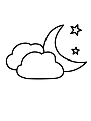 Set of line icons related to cloud computing, cloud services, server, cyber security, digital transformation. Outline icon collection. Editable stroke. Vector illustration