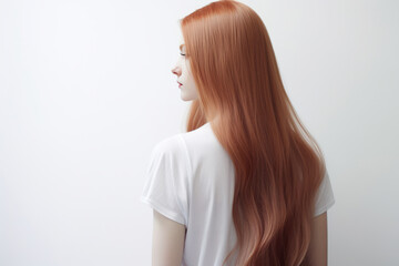 Heavenly Hues: Long, Lustrous Hair in a Play of Light