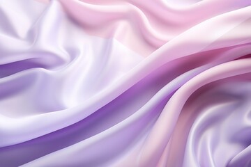 Gradient pink and purple silk fabric with gentle waves