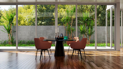 3d, architecture, background, bright, chair, clean, comfortable, construction, contemporary, dining...
