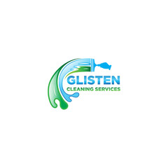 an elegant and modern minimalist cleaning service logo suitable for various company needs
