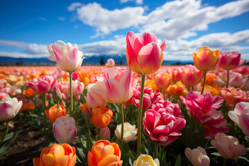 Spring's Paintbrush: Tulip Fields