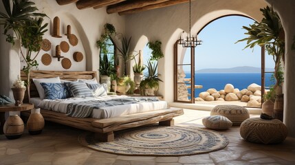 Modern Mediterranean Bedroom Interior Design