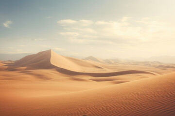 Fototapeta na wymiar Endless Sand Dune Horizons