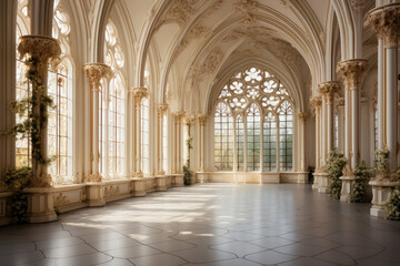 Transformed Gothic Chapel: Lavish Ballroom Wedding Setup