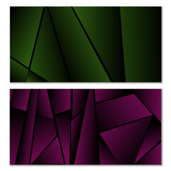 set of abstract backgrounds