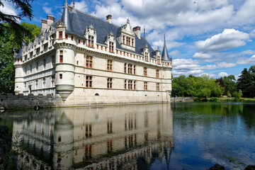 Azay-le-Rideau Castle, one of the most popular castle in France