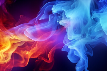 Abstract colourful smoke background_7