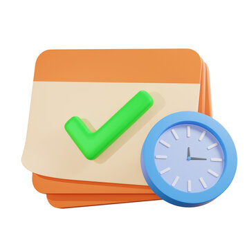 recommend clip art: Calendar schedule with a check mark corresponding to the appointment date.