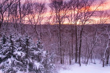 winter sunset torrington connecticut