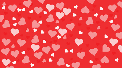 Abstarct simple minimalist love symbol red color background.