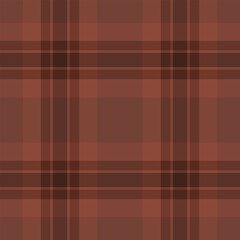 Coat pattern plaid texture, linen textile background fabric. Tattersall seamless tartan vector check in red and dark colors.