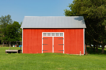 Red barn at Chaplin Creek.