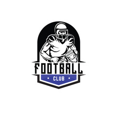modern football logo design icon template
