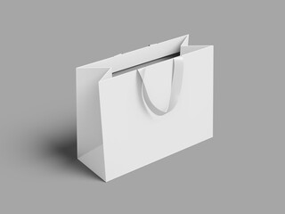 Shopping bag paper isometric realistic
