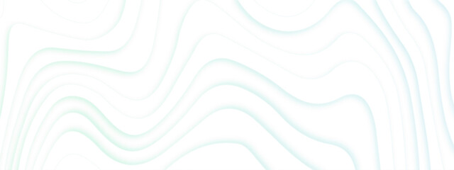 White paper wave geometric banner futuristic technology modern background. Abstract white shiny wave vector background.