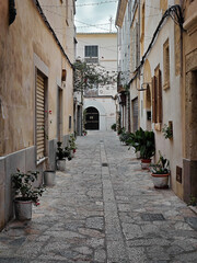 Obraz premium narrow street of the town of pollenca