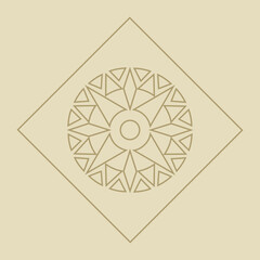 Vintage ornate linear ornaments in Kazakh traditional style. Asian floral designs. Abstract Asian elements of the national pattern of the ancient nomads of the Kyrgyz, Mongols, Kazakhs, Tatars.