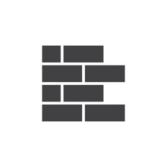 brick work icon. sign for mobile concept and web design. outline vector icon. symbol, logo illustration. vector graphics.
