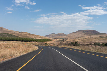 Fototapeta na wymiar Panorama road near Graskop in South Africa.