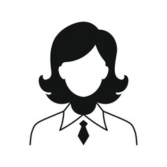young beautiful girl student silhouette profile vector