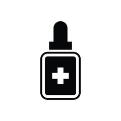 medicine potion tube icon vector