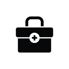 medical health box icon vector