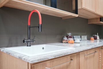 Kitchen interior, modern look of kitchen interior