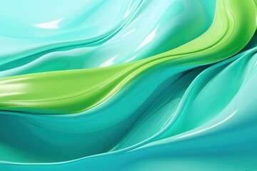  a close up of a green and blue background with wavy lines on the bottom and bottom of the image and the bottom of the image in the bottom corner of the image.