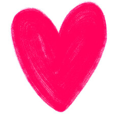 Heart symbol illustration for love and romantic trendy doodle art decoration element for web and print.