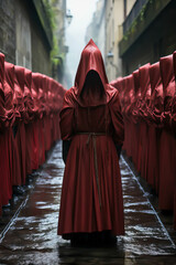 spanish brotherhood in Passion of Christ at Easter in Holy week