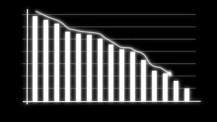Business graph chart illustration background  