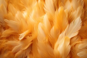  a close up of a bunch of yellow feathers with a blurry image of the feathers on the back of the image and the feathers on the front of the back of the image.