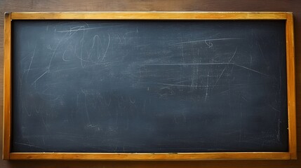 Classroom Canvas: Perfect for Educational Content, Utilize the Empty Blackboard for Messages and Promotions.