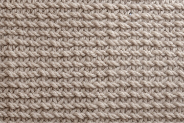 knitted wool pattern texture, beige color, close-up of the pattern, wallpaper concept,background,wrapping paper, winter cozy design