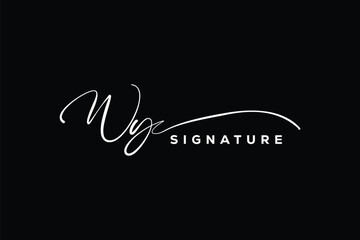 WY initials Handwriting signature logo. WY Hand drawn Calligraphy lettering Vector. WY letter real estate, beauty, photography letter logo design.