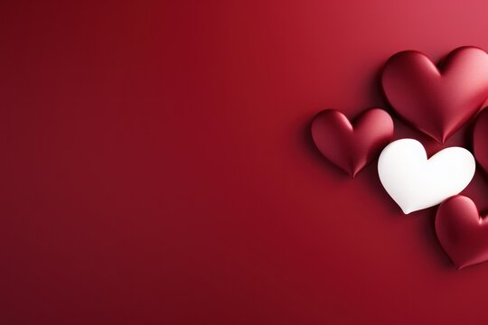  a group of red hearts on a red background with a white heart in the middle of the image and a white heart in the middle of the middle of the image.