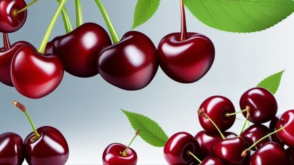 cherries pattern ai generated