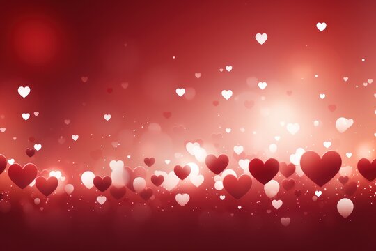 a red valentine's day background with lots of heart shaped balloons in the middle of the image and a red background with white hearts in the middle of the image.