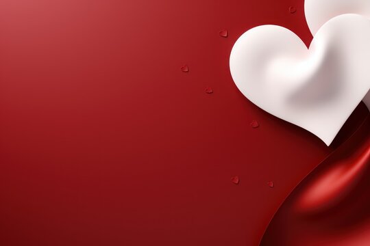  a red and white background with a white heart on the left side of the image and a white heart on the right side of the right side of the image.