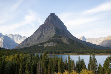 Mt. Grinnell and Swiftcurrent Lake in Glacier National Park