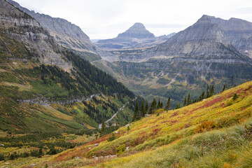 Hiking on the Highline Trail in Glacier National Park
