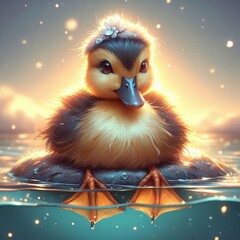 Fototapeta premium a duck 