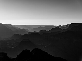 Grand Canyon silhouettes