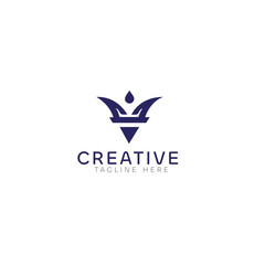 V Letter Design Logo. Letter V Icon Logo with Modern vector templates