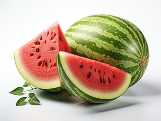 a watermelon on white background
