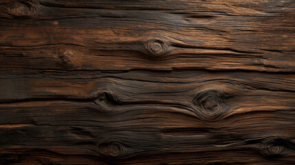 Fototapeta premium Surface of the old brown wood texture. Old dark textured wooden background. Top view.