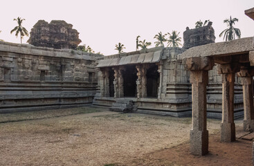 Achutaraya Temple. A temple dedicated to Lord Tiruvengalanatha, a form of Vishnu. Hampi. India