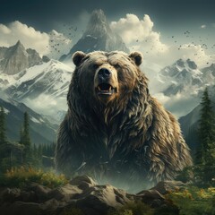 Bear in the mountain	